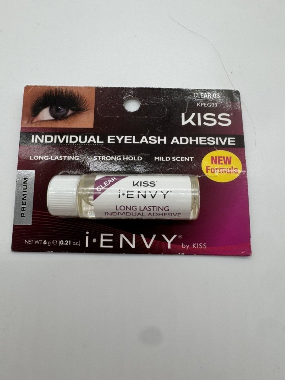 KISS i Envy Individual Eyelash Adhesive Long Lasting Clear 03 New